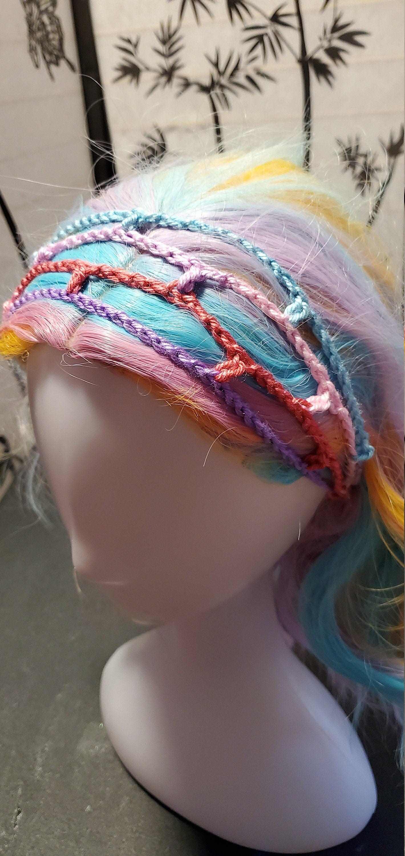 Crochet Headband- Cotton Candy
