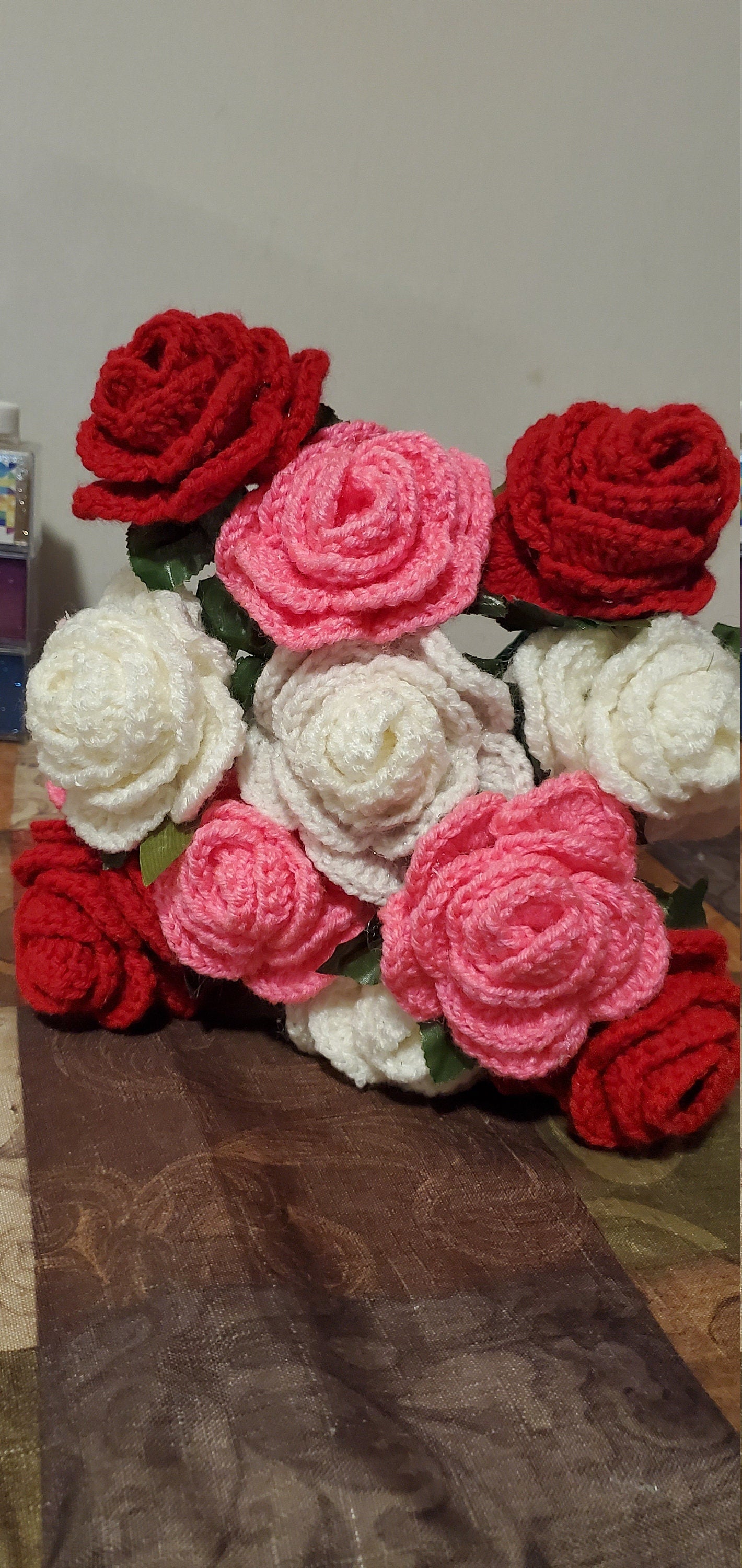 Crochet Rose- Valentine's Day