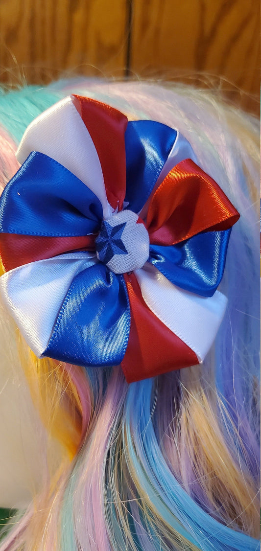 Ribbon Flowers- 4th of july