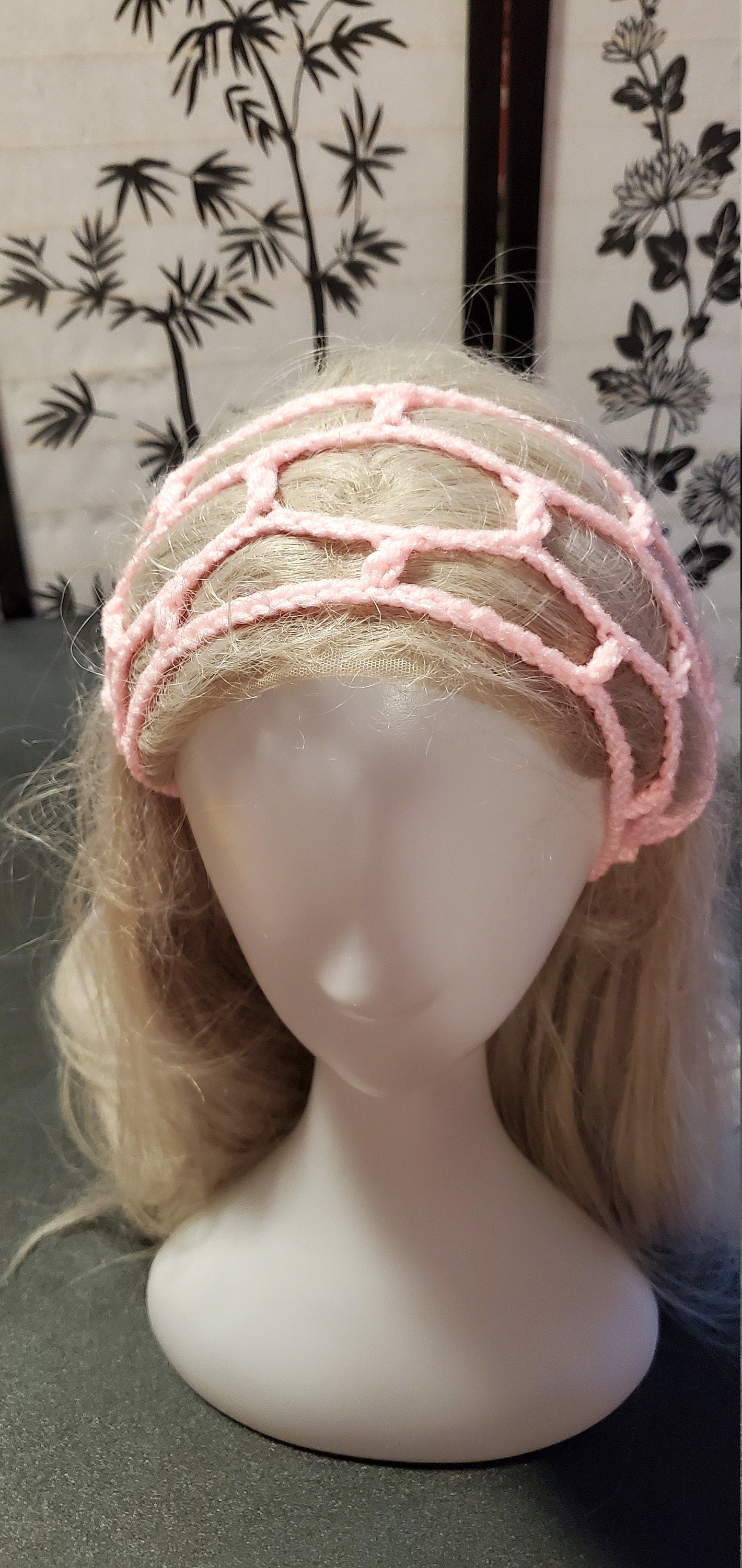 Crochet Headband- Light Pink