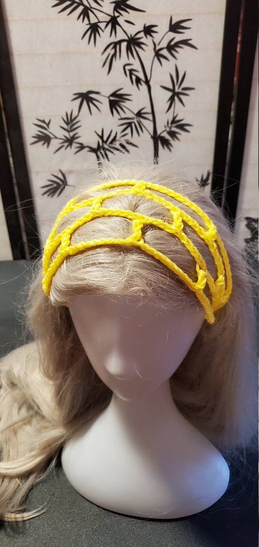 Crochet Headband- Yellow