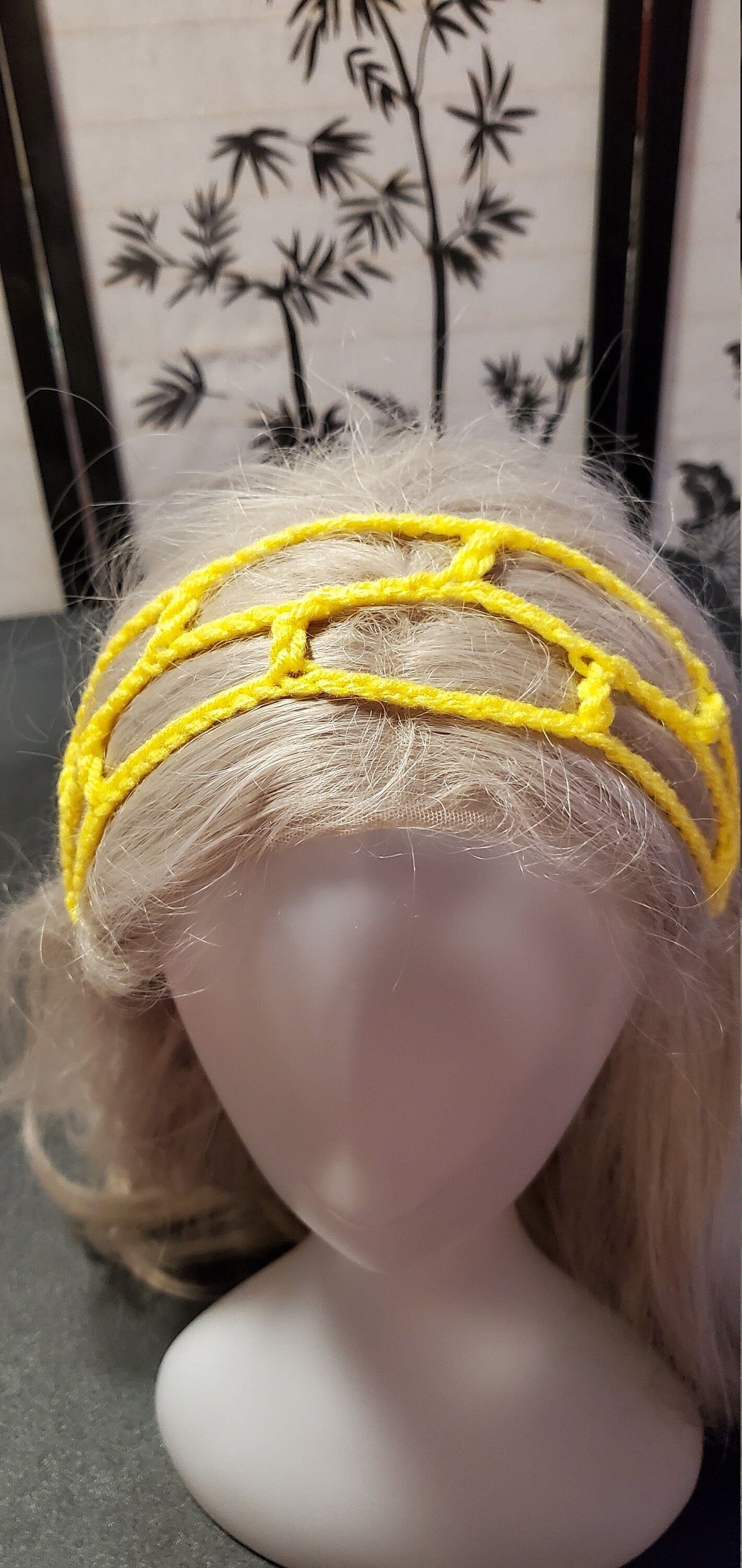 Crochet Headband- Yellow