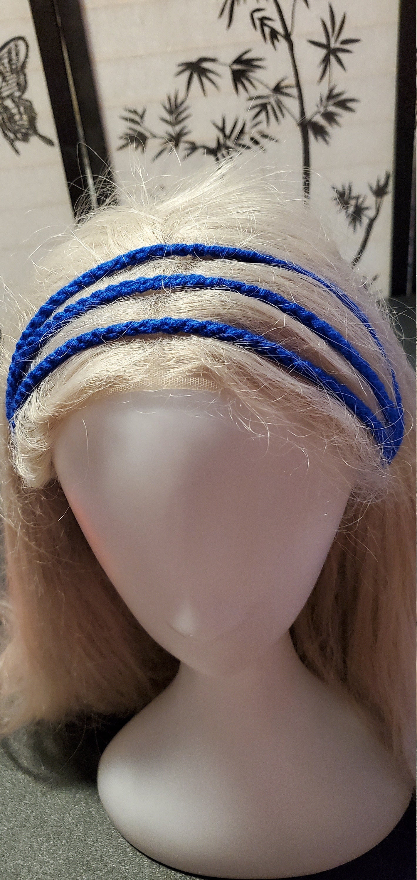 Crochet Headband- Dark Blue