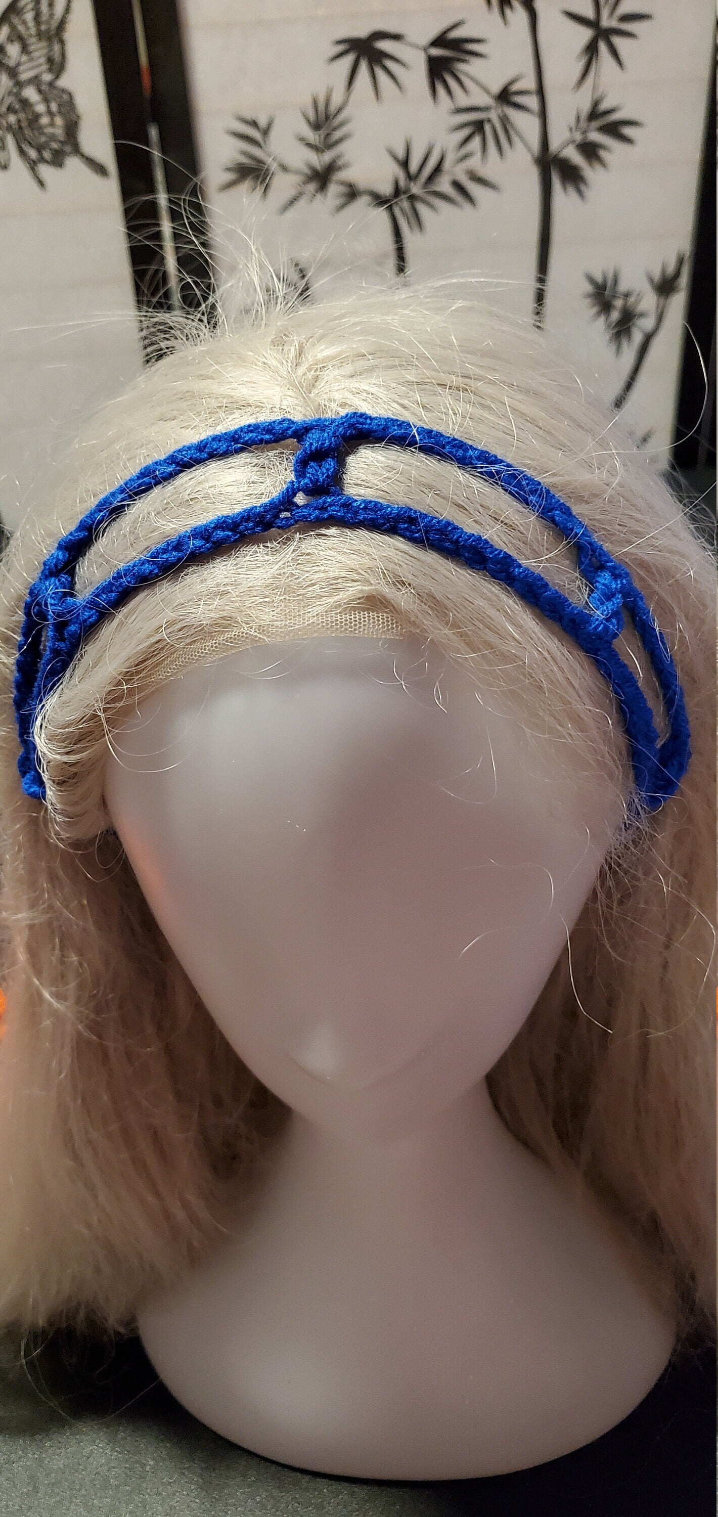 Crochet Headband- Dark Blue