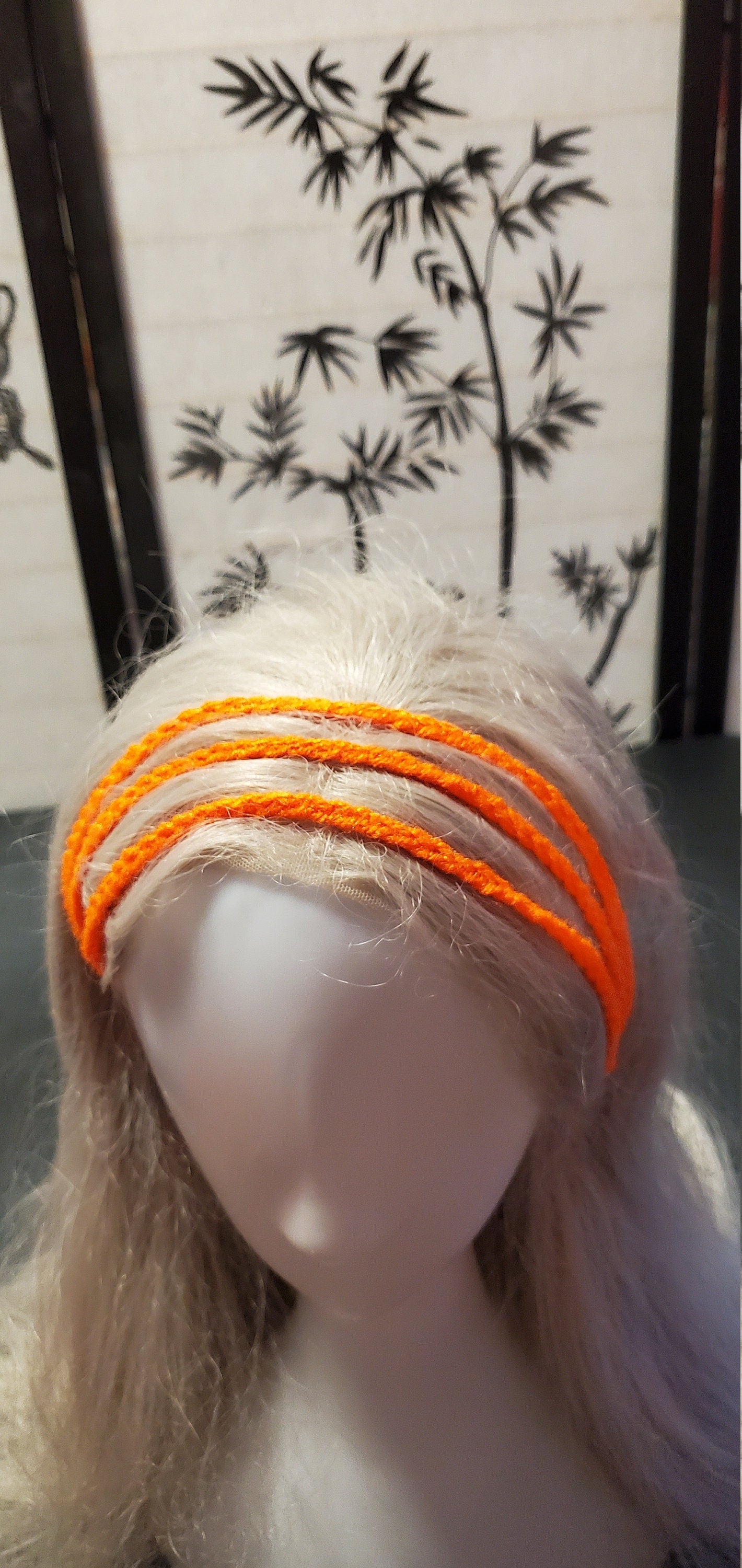 Crochet Headband- Orange