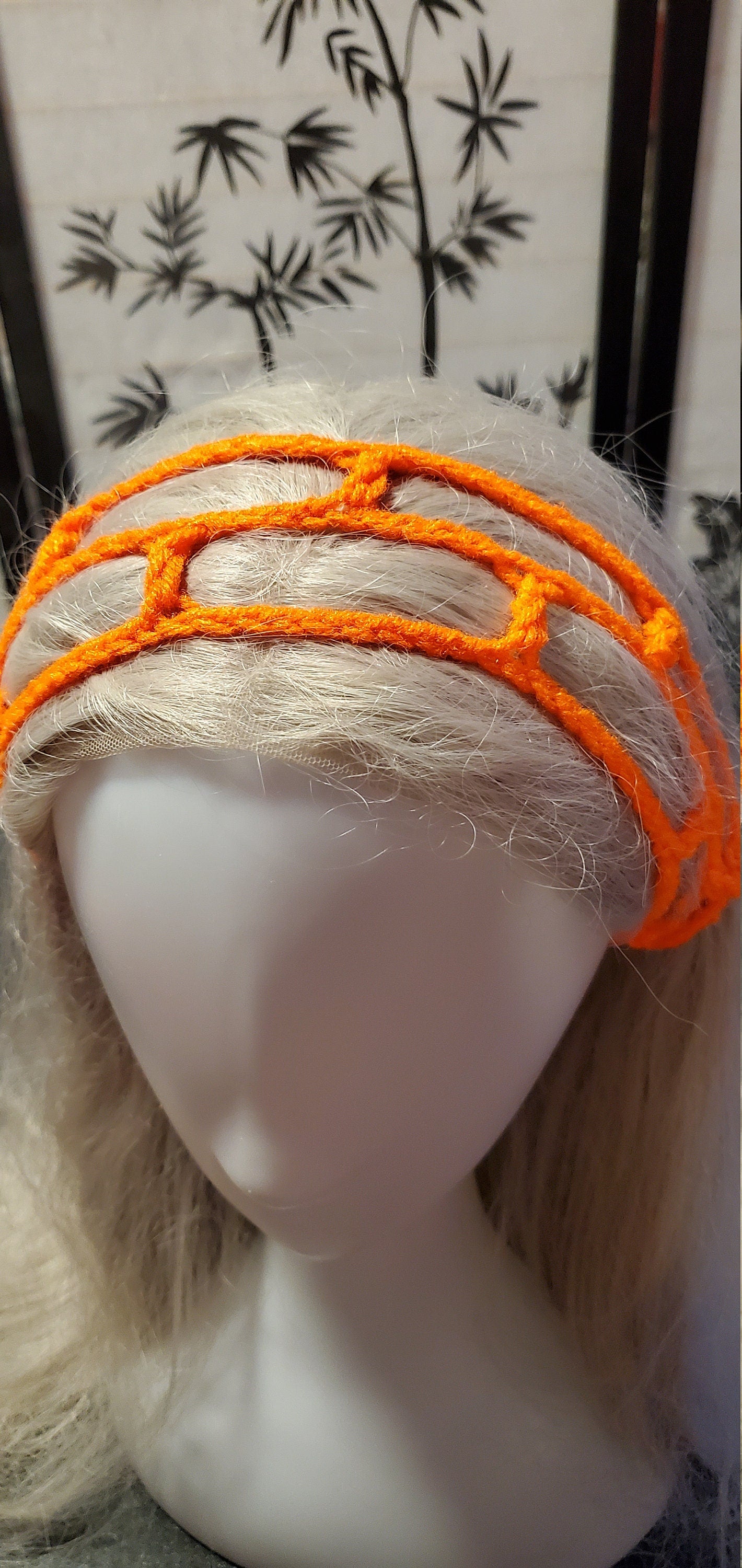 Crochet Headband- Orange