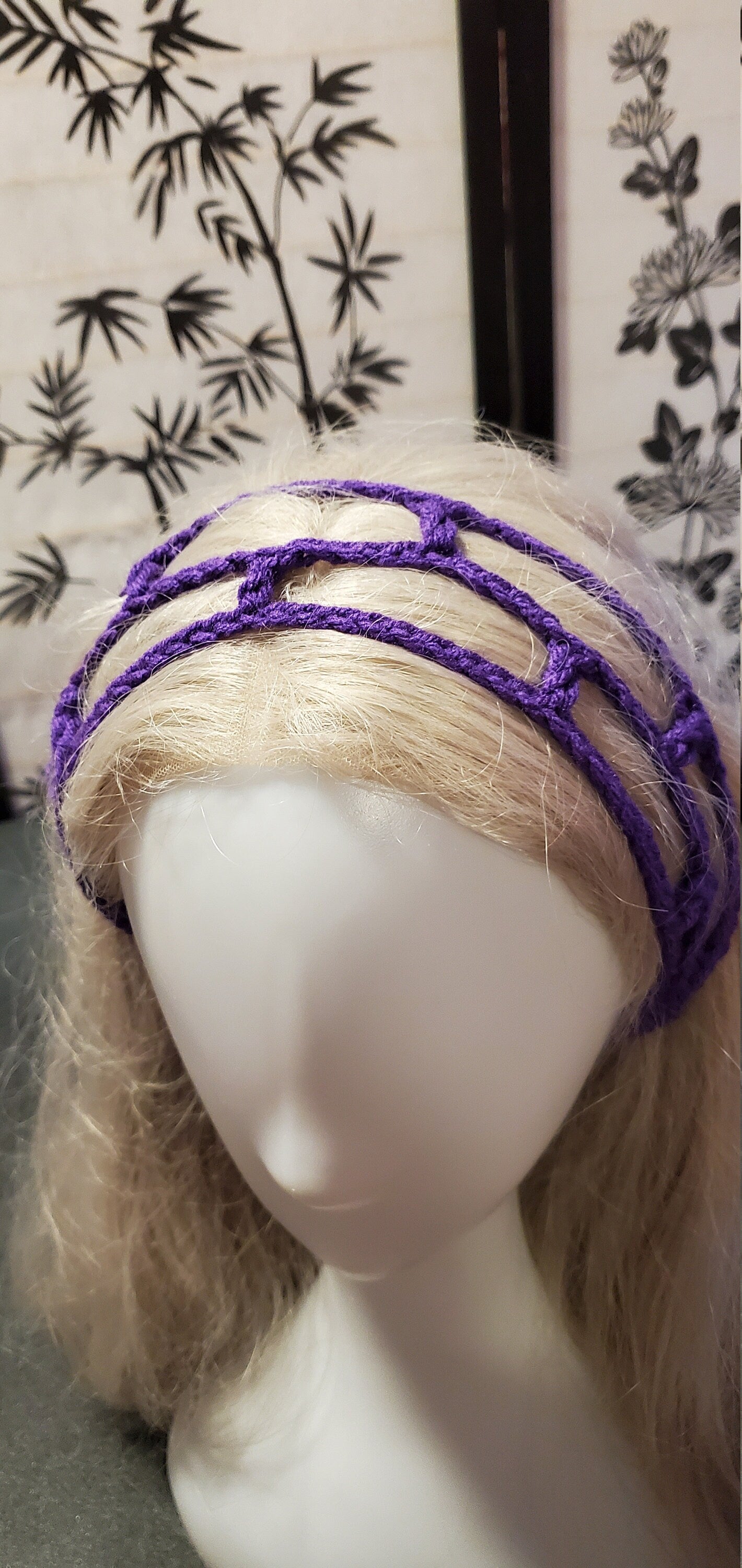 Crochet Headband- Purple