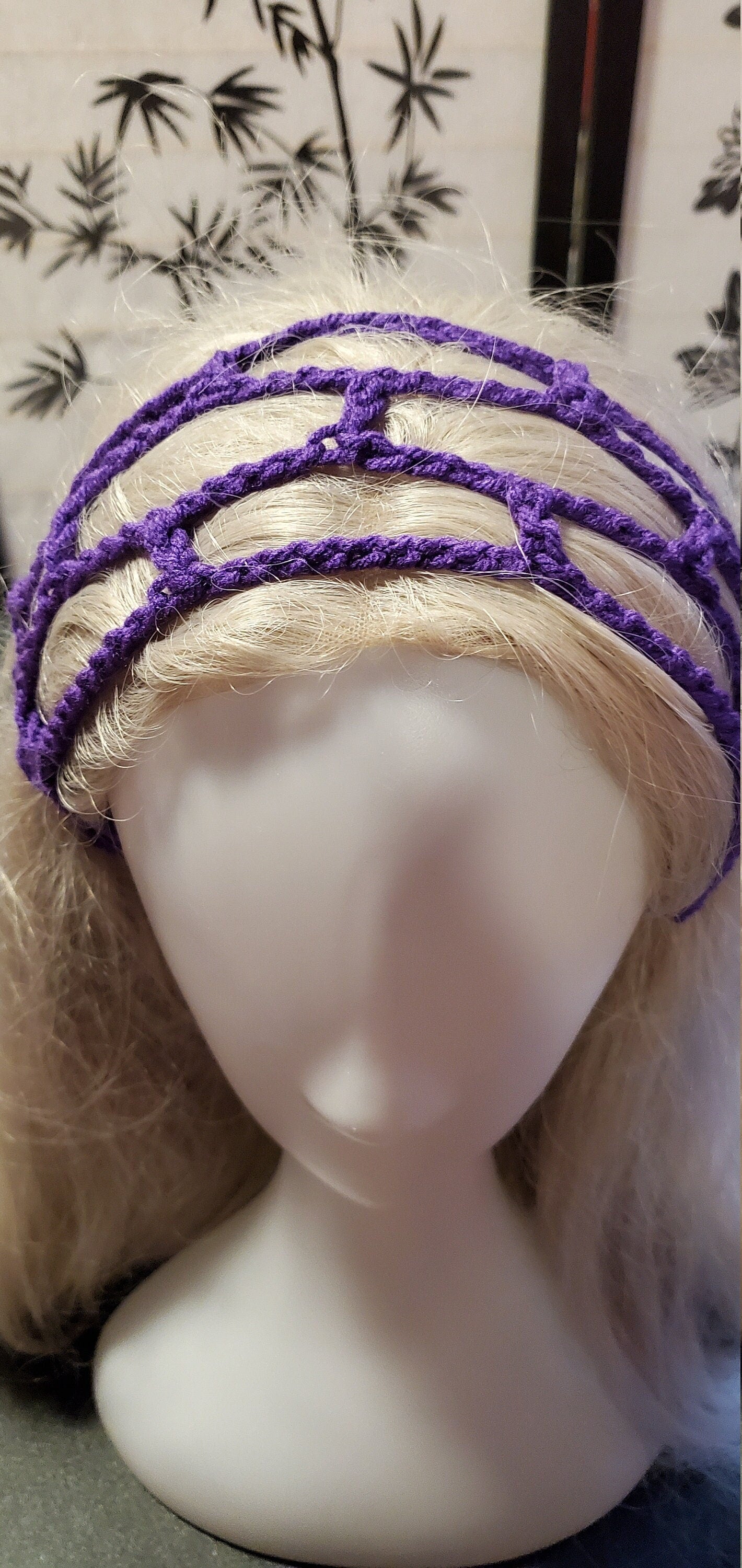 Crochet Headband- Purple