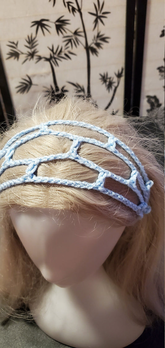 Crochet Headband- Light Blue