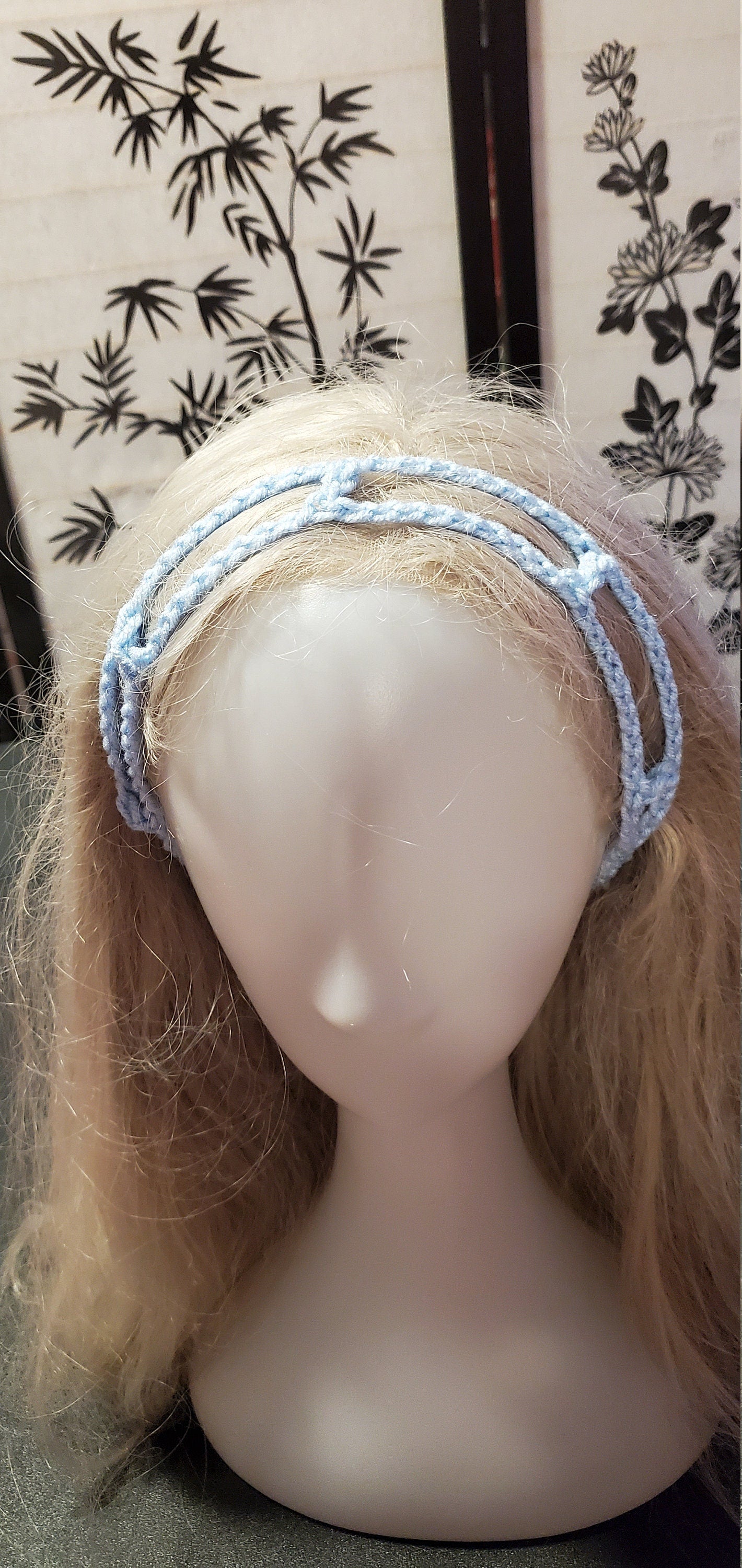 Crochet Headband- Light Blue