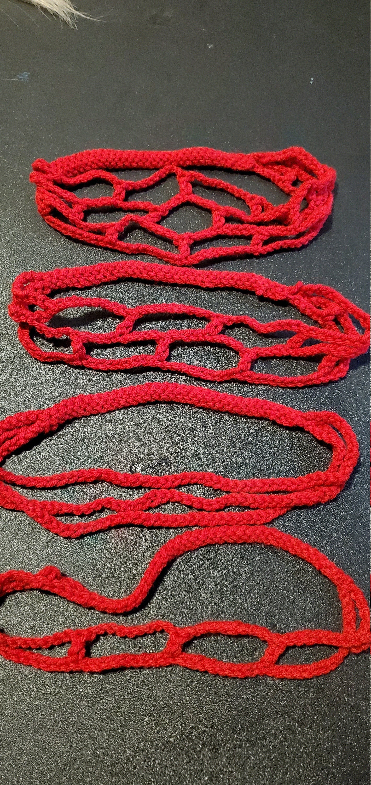 Crochet Headband- Red