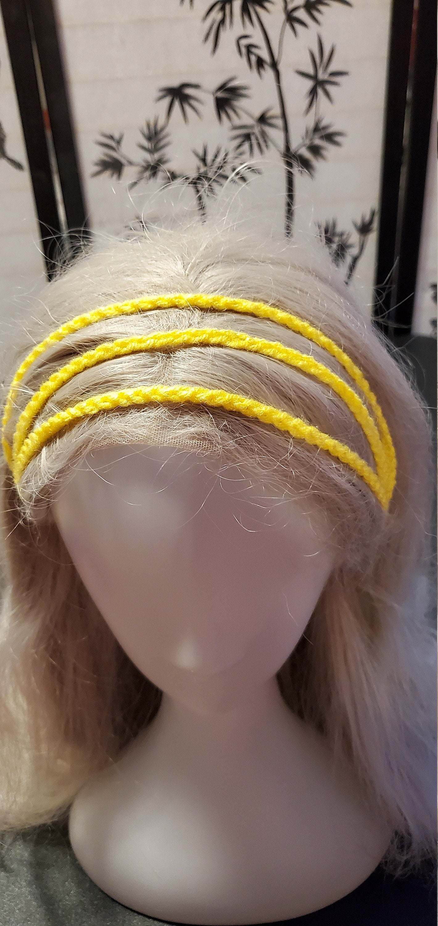 Crochet Headband- Yellow