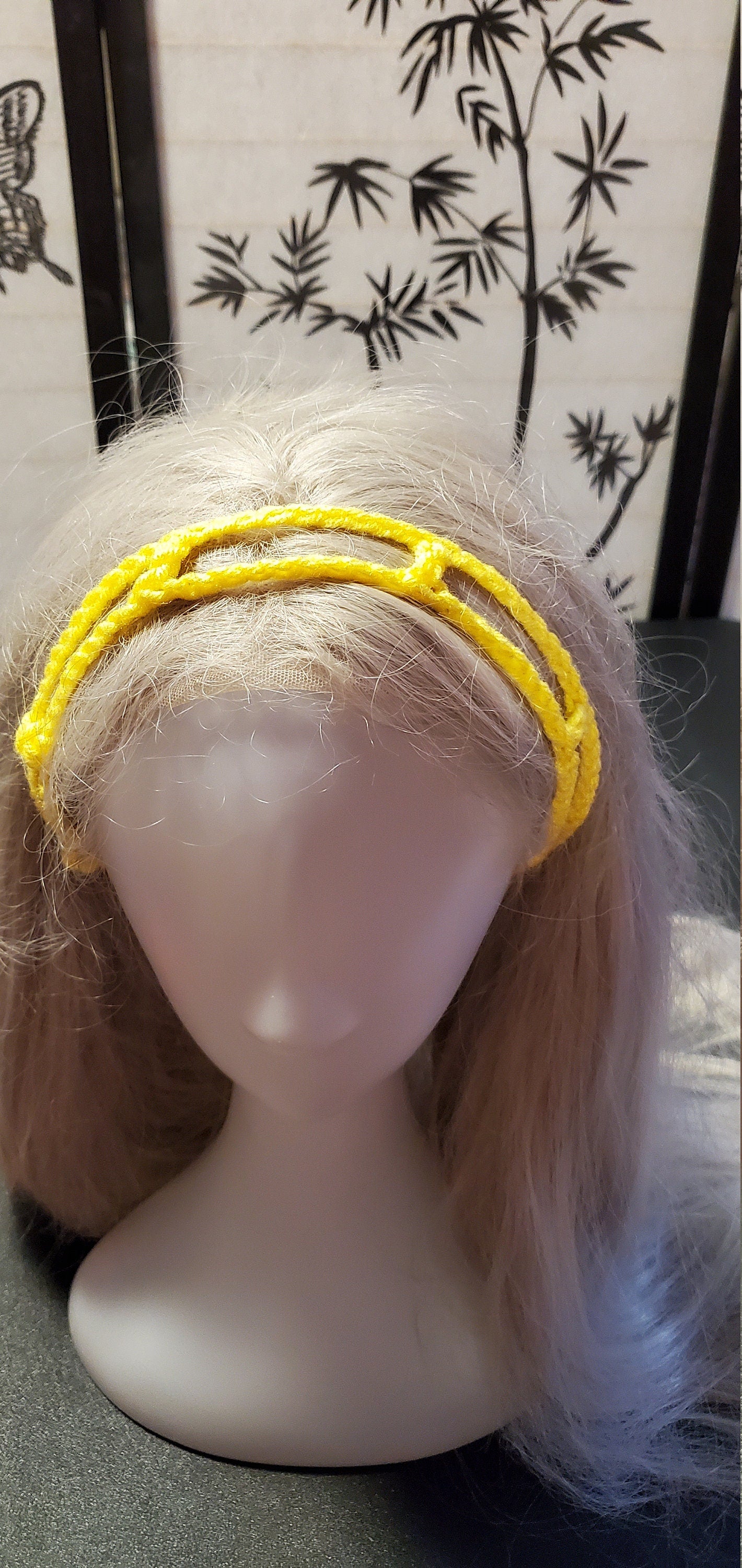 Crochet Headband- Yellow