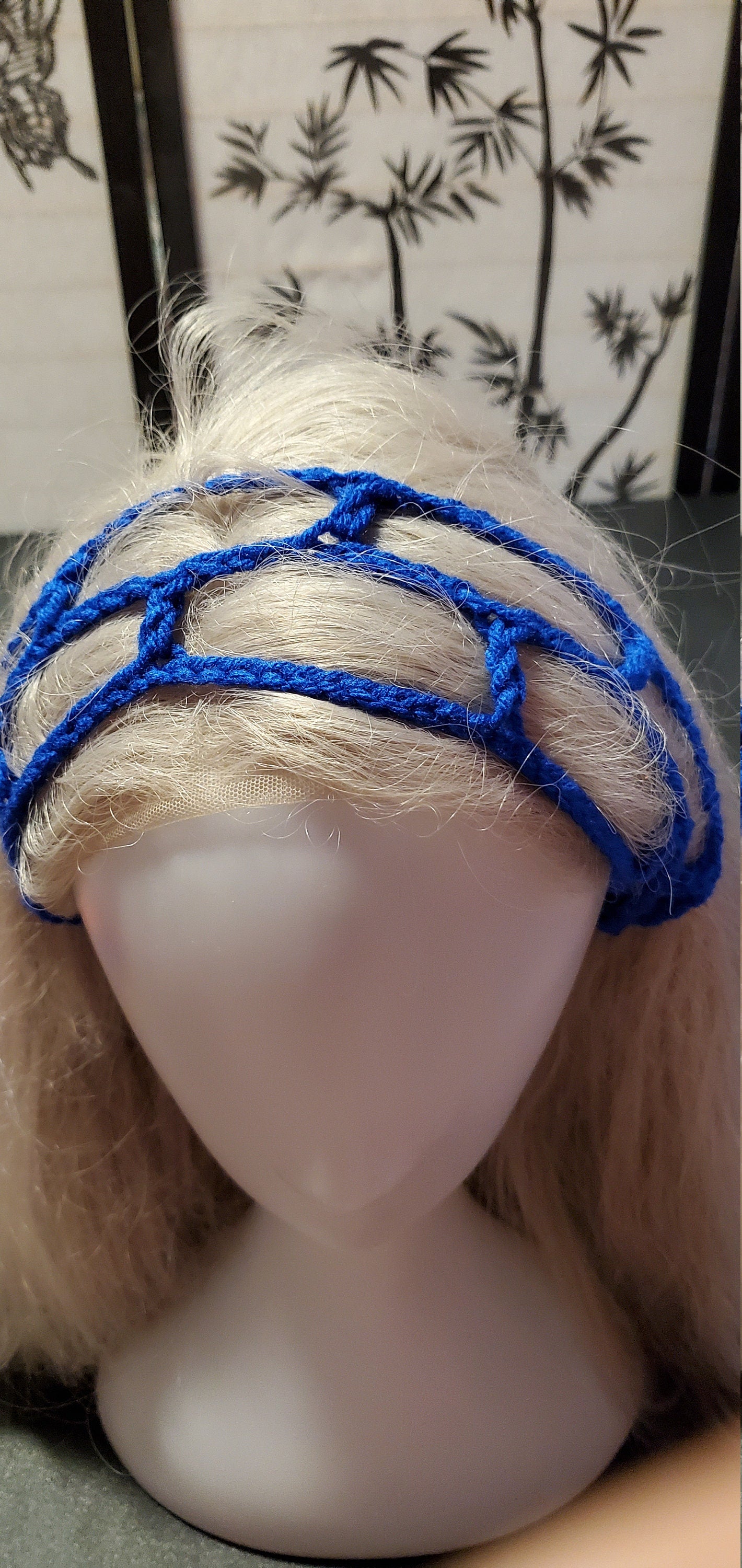 Crochet Headband- Dark Blue