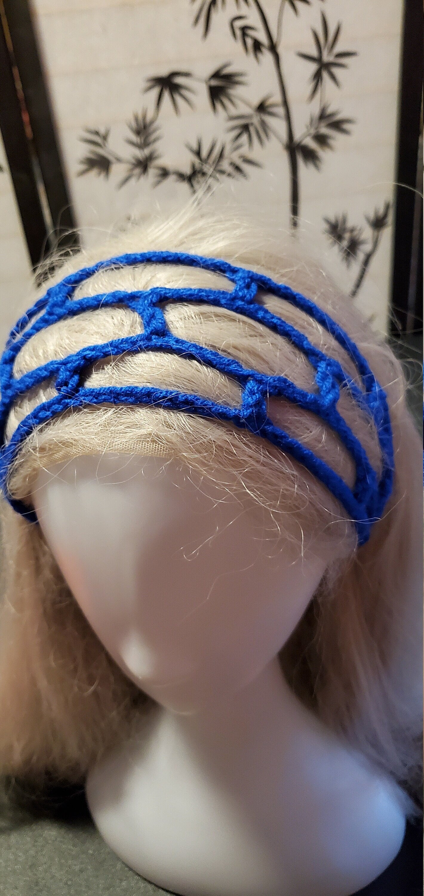 Crochet Headband- Dark Blue