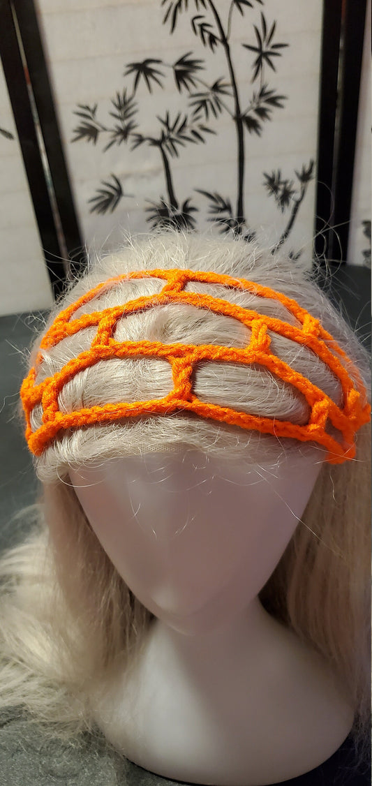 Crochet Headband- Orange