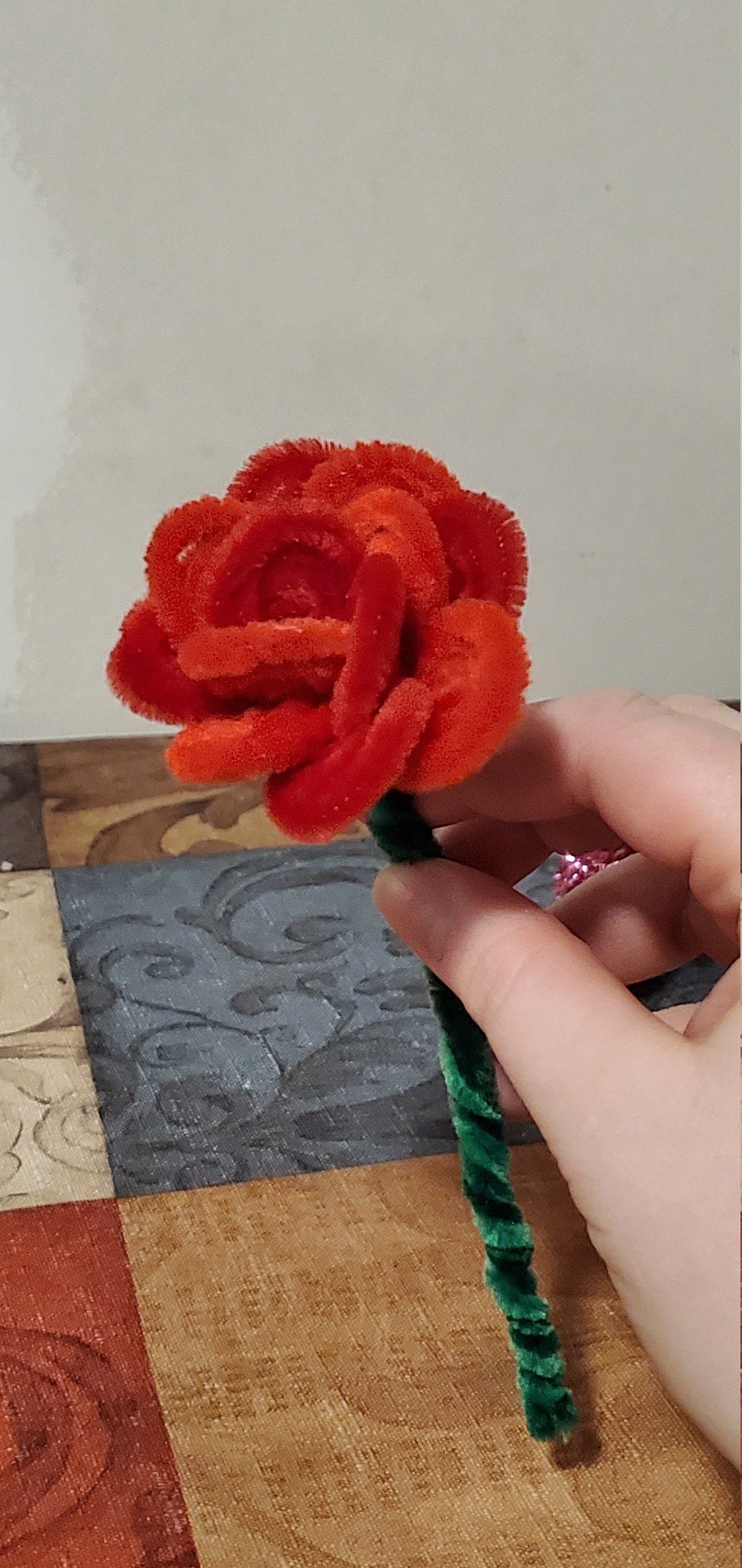 Chenille Stem Roses