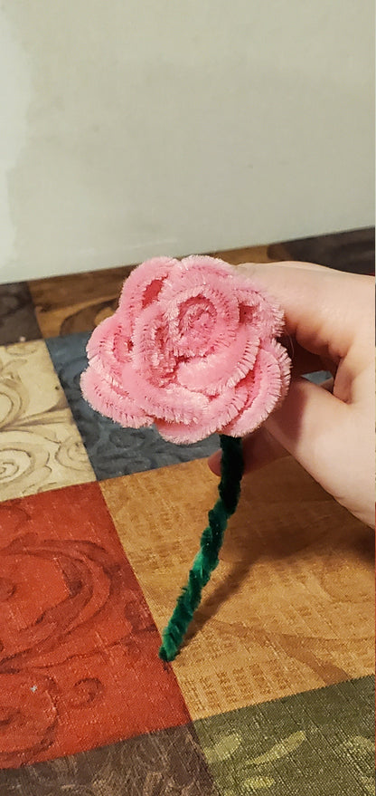 Chenille Stem Roses